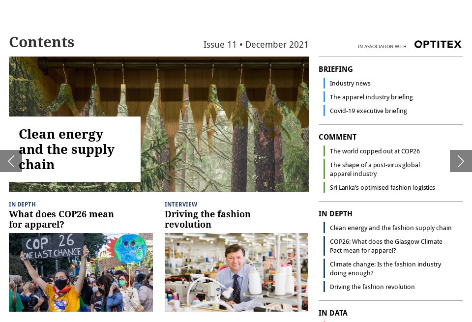 MAS Holdings - just-style magazine | Issue 11 | December 2021