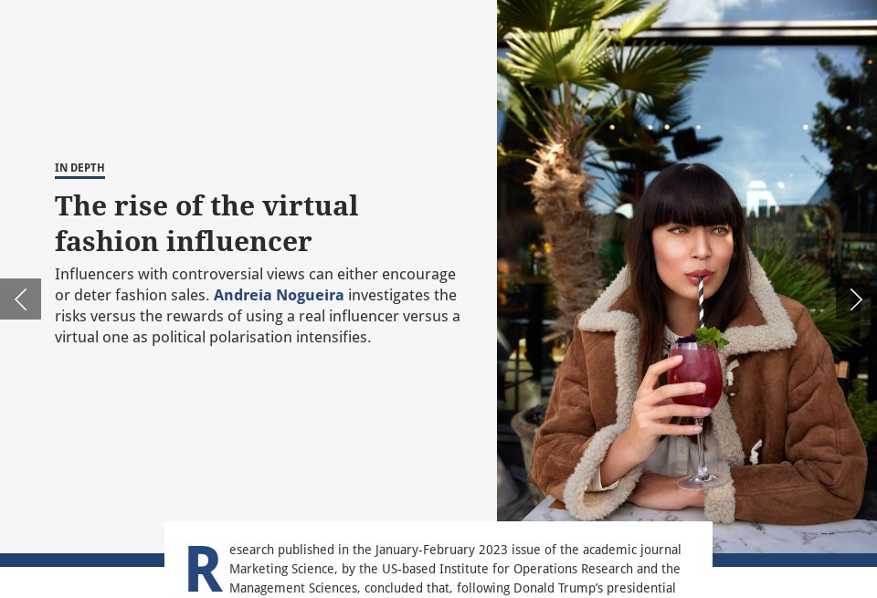 The rise of the virtual fashion influencer - Just Style magazine ...